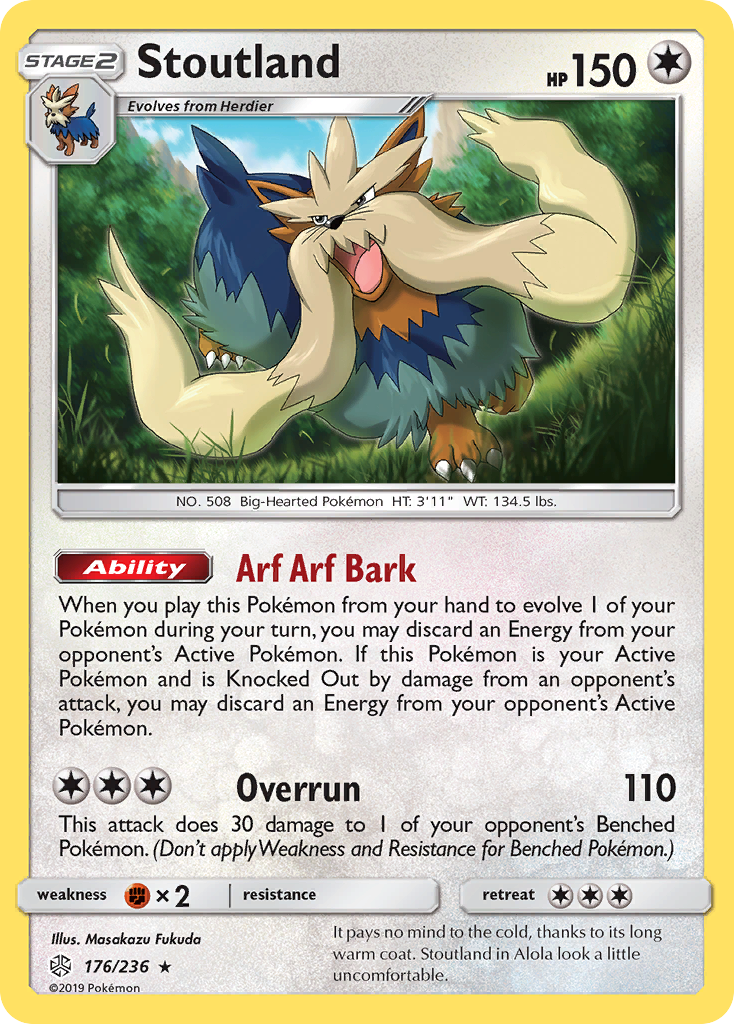 Stoutland — illustrated card
