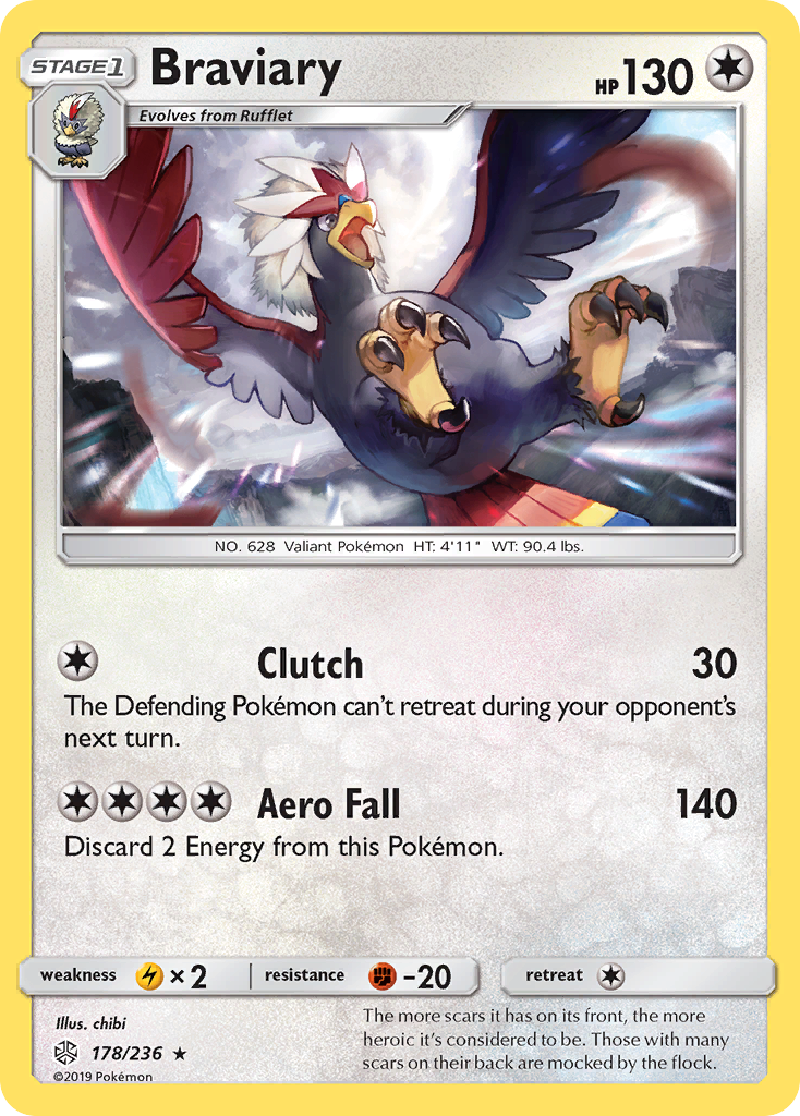 Braviary — illustrated card