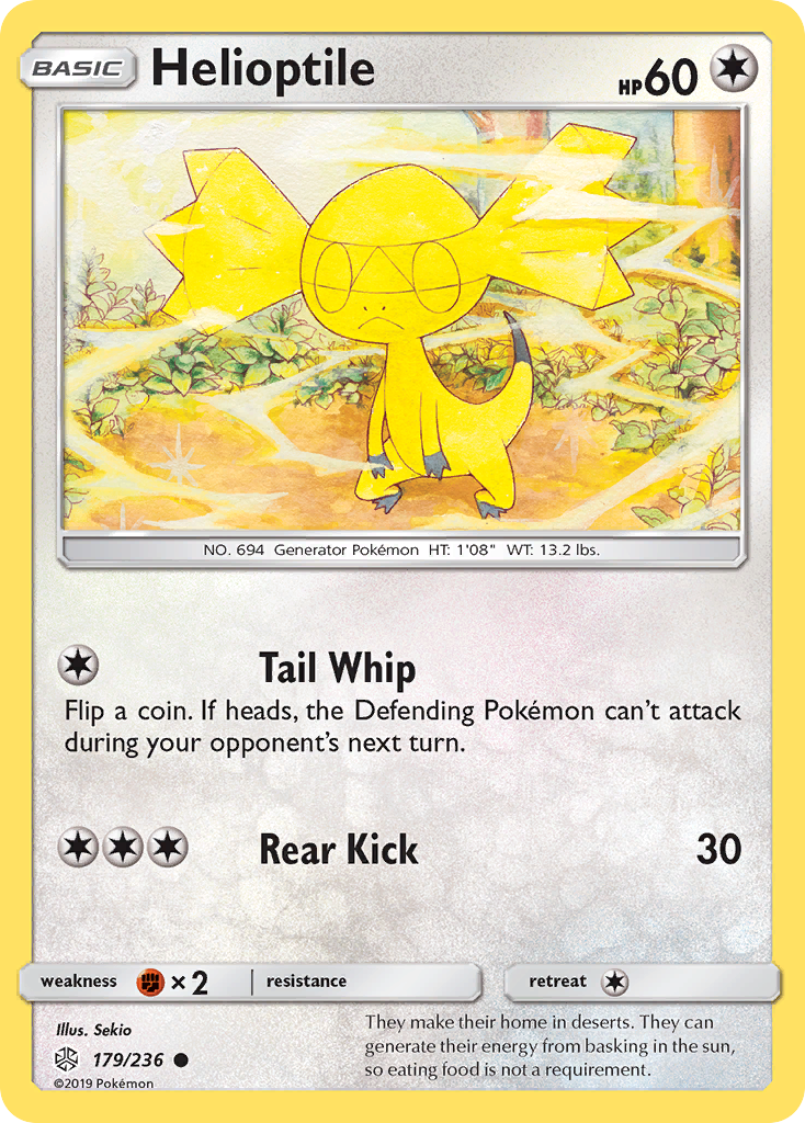 Helioptile — illustrated card