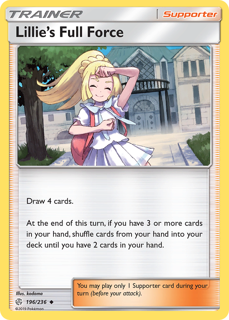 Lillie's Full Force — illustrated card