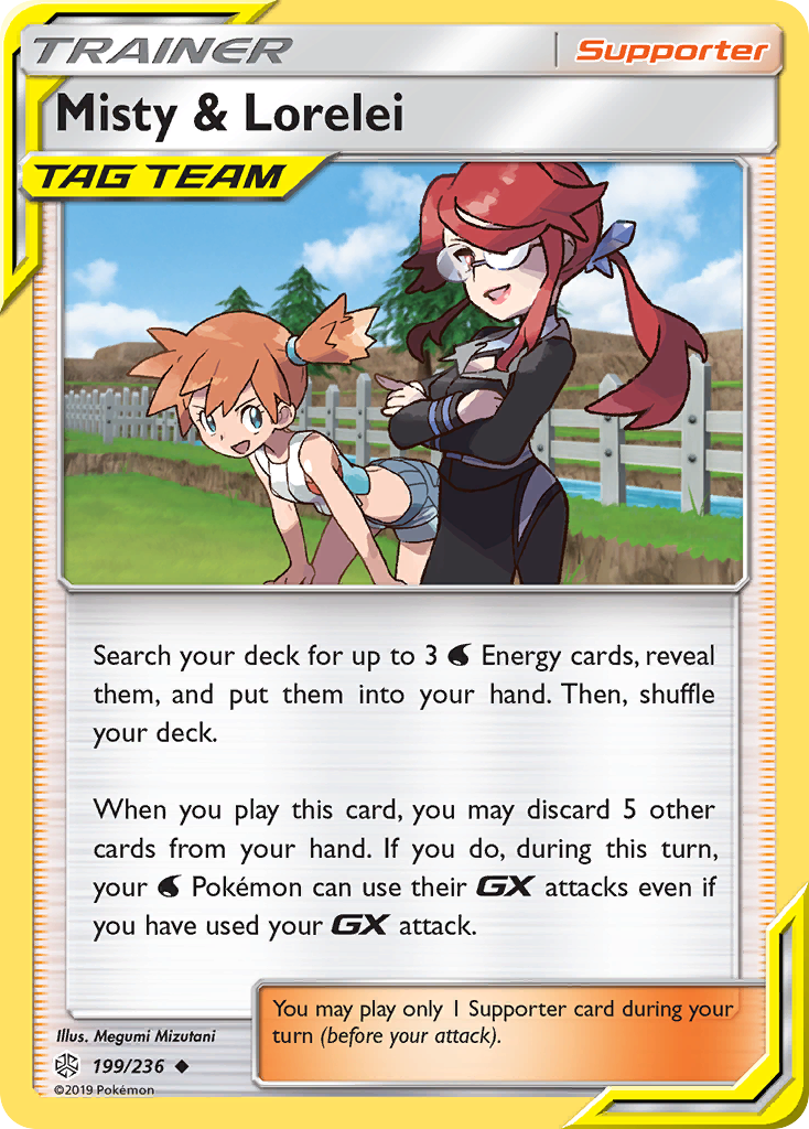 Misty & Lorelei — illustrated card