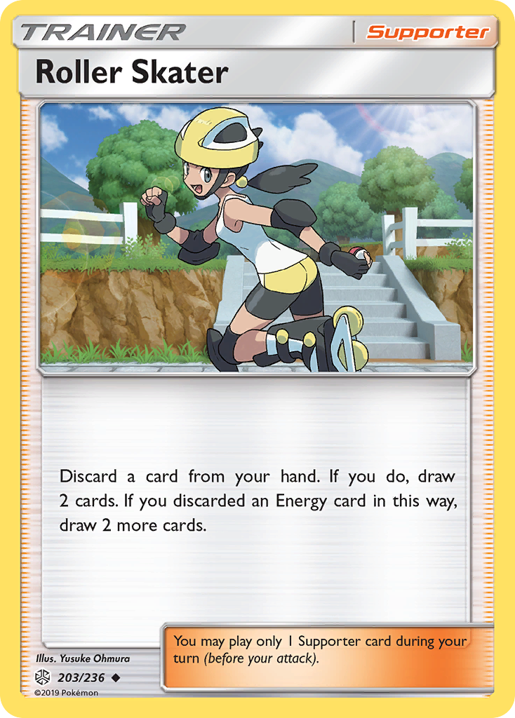 Roller Skater — illustrated card