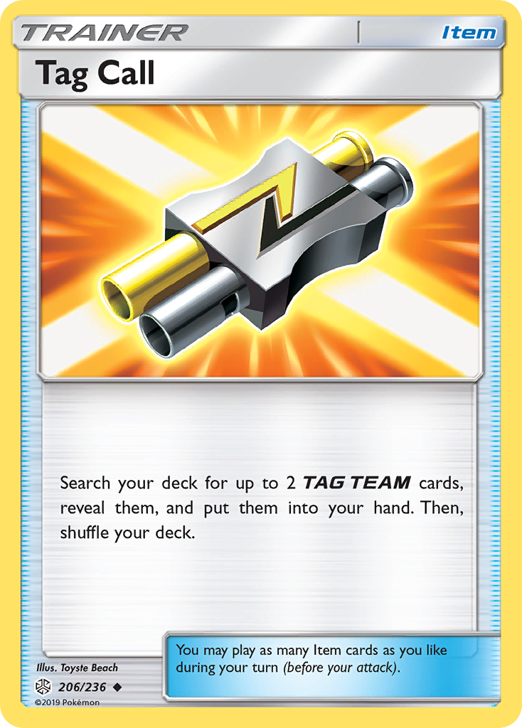 Tag Call — illustrated card