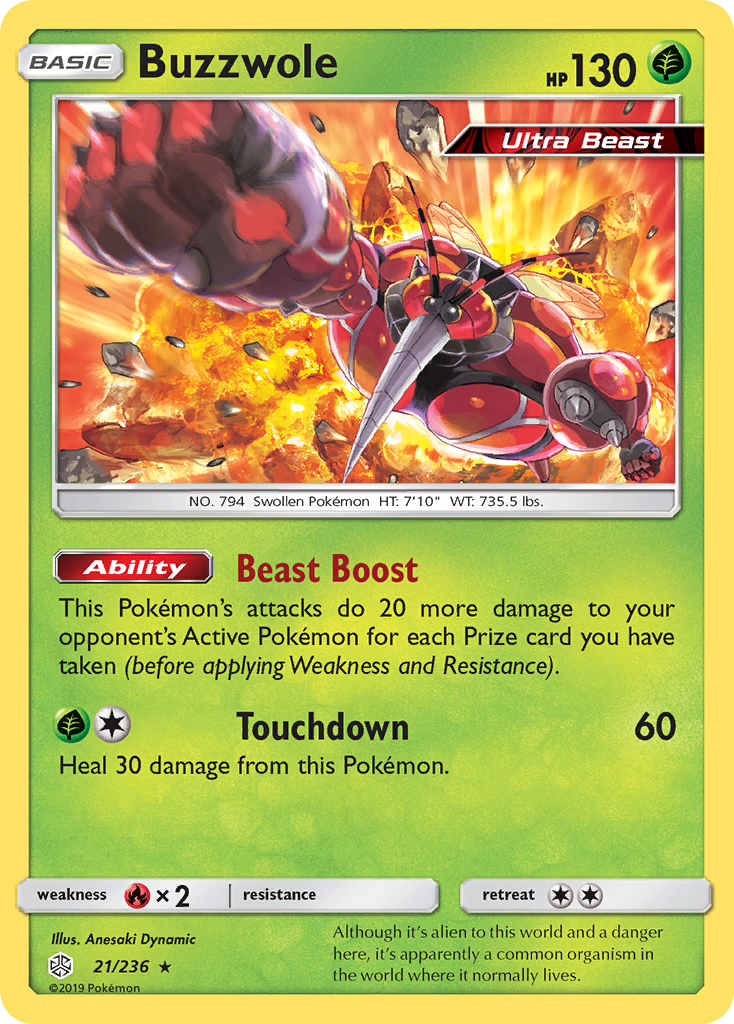Buzzwole — illustrated card