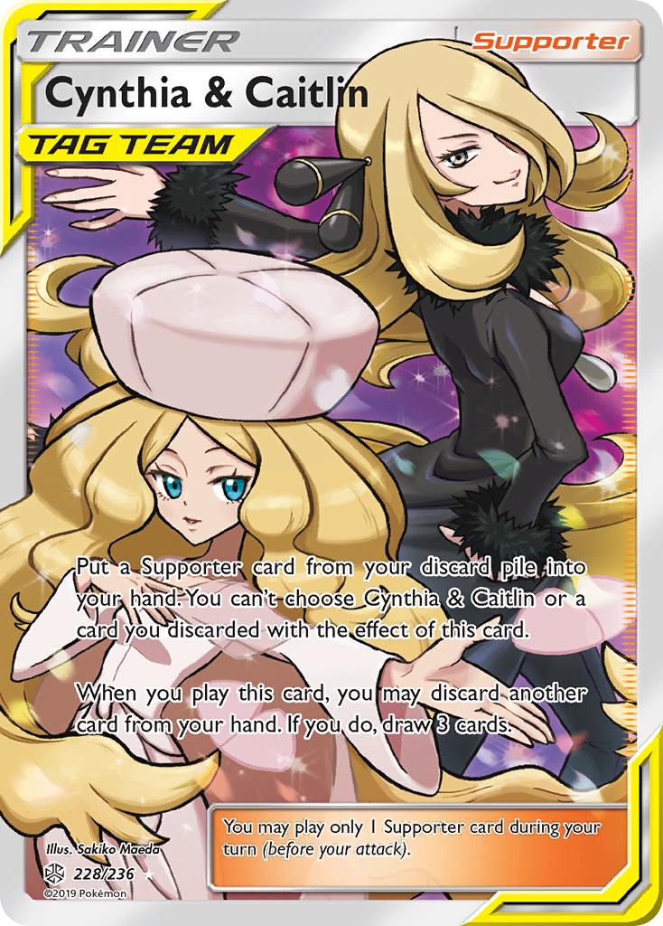 Cynthia & Caitlin — illustrated card