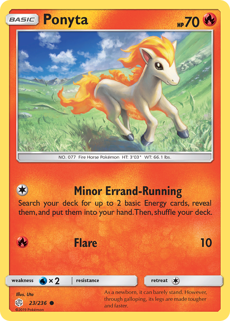 Ponyta — illustrated card