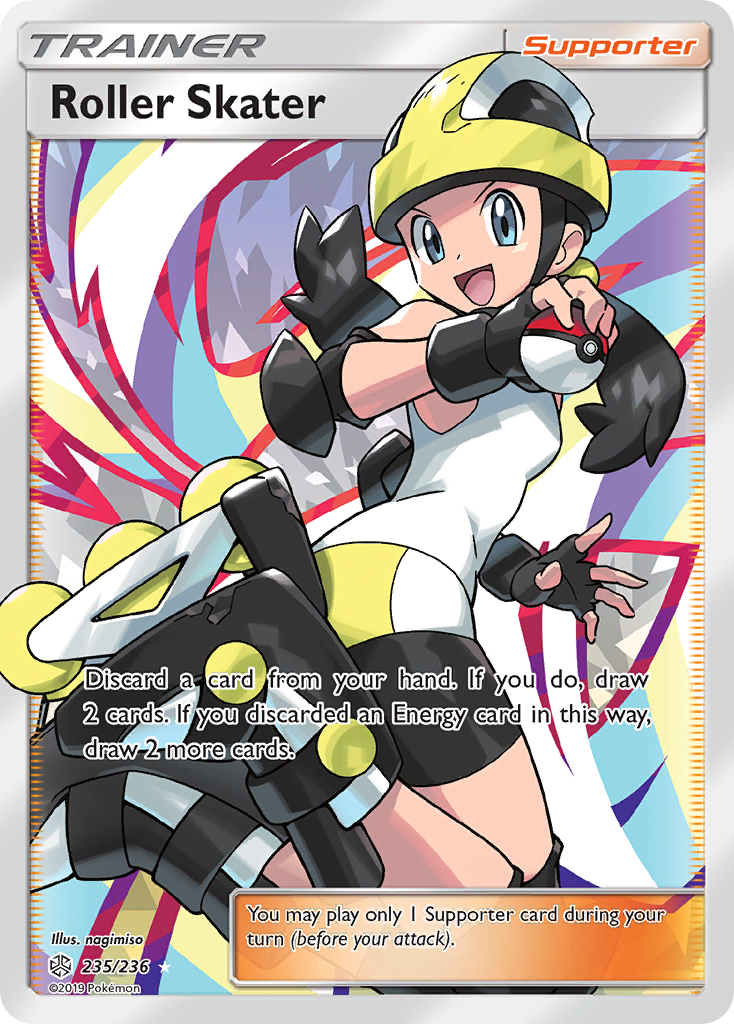 Roller Skater — illustrated card