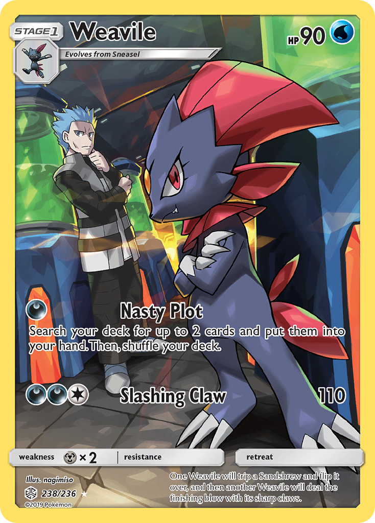 Weavile — illustrated card