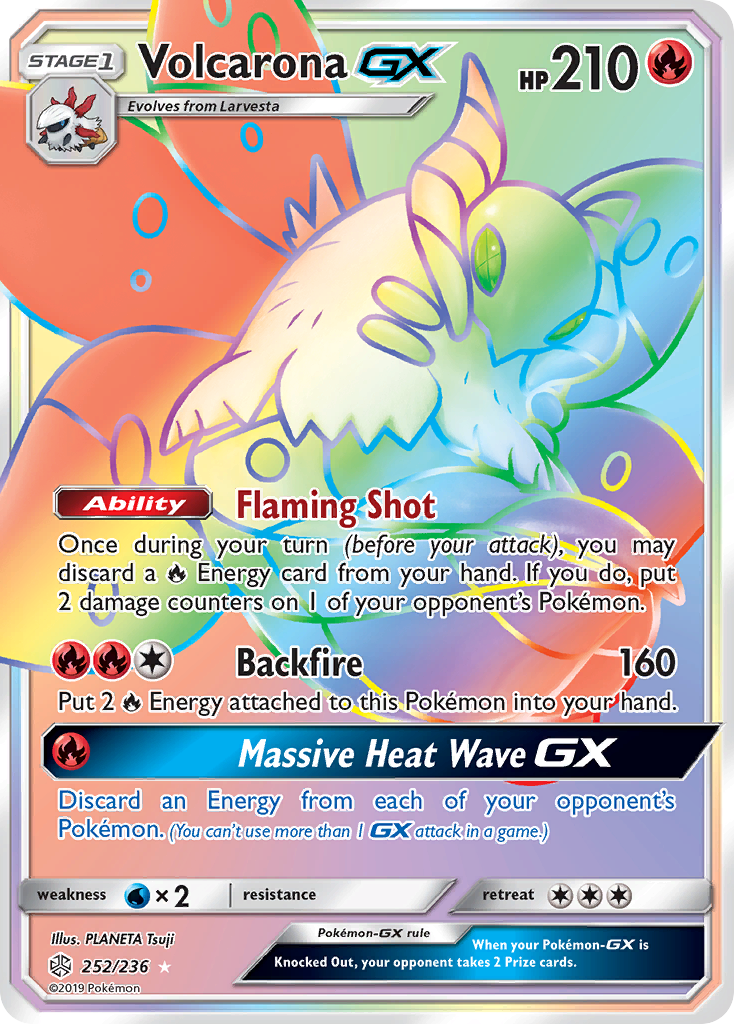 Volcarona-GX — illustrated card