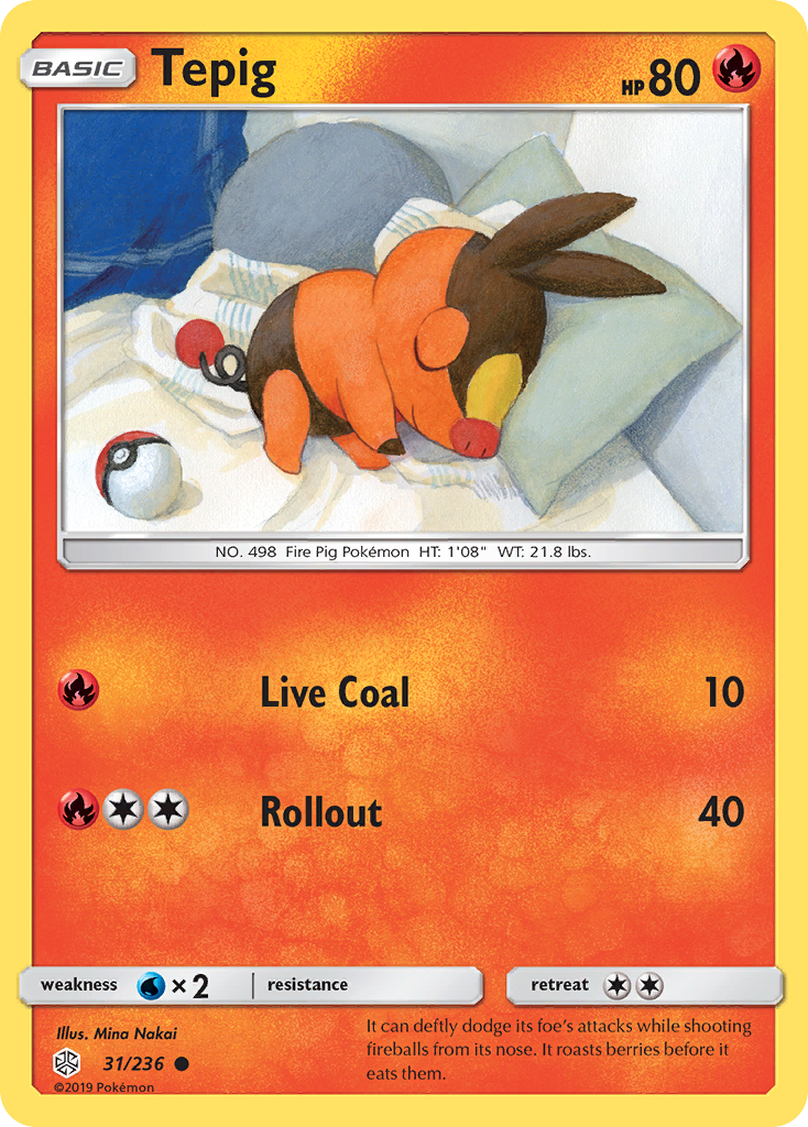 Tepig — illustrated card