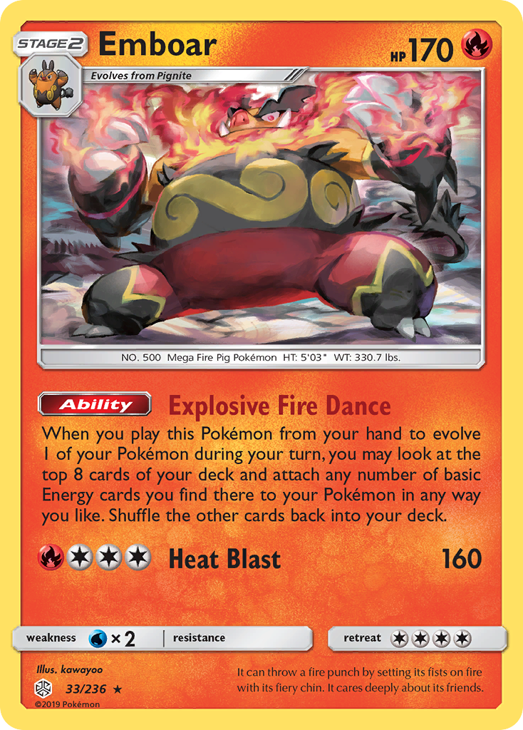Emboar — illustrated card