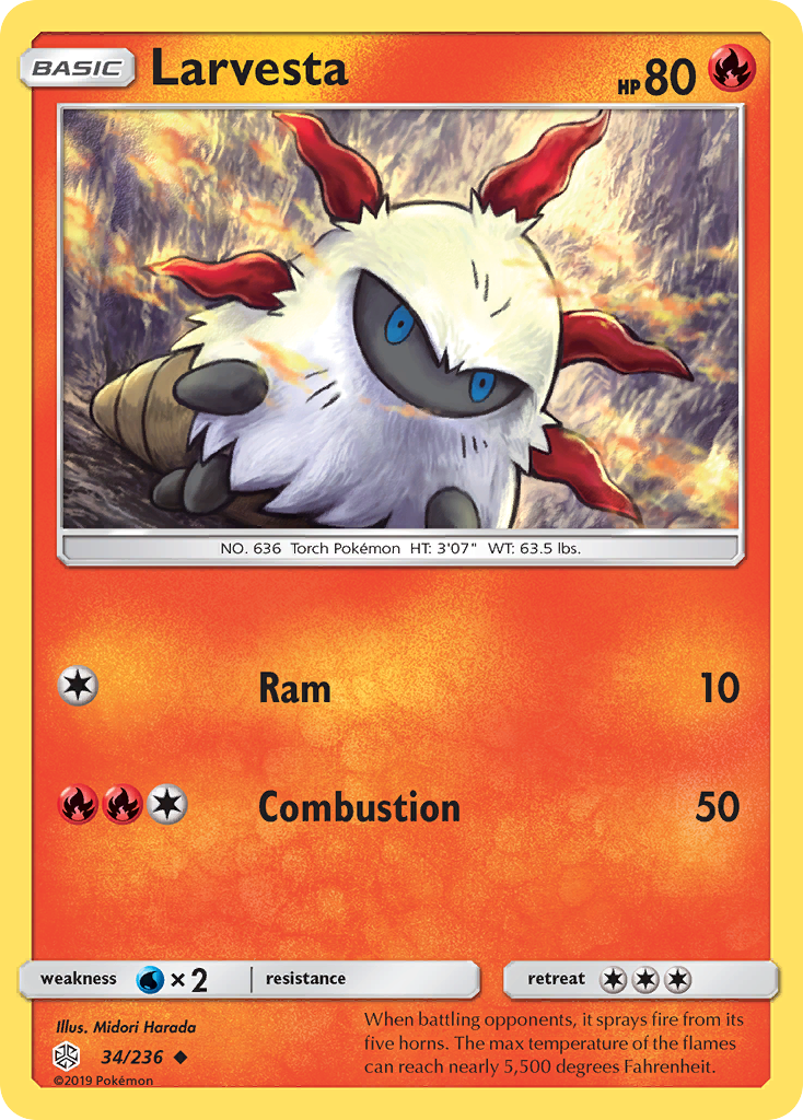Larvesta — illustrated card