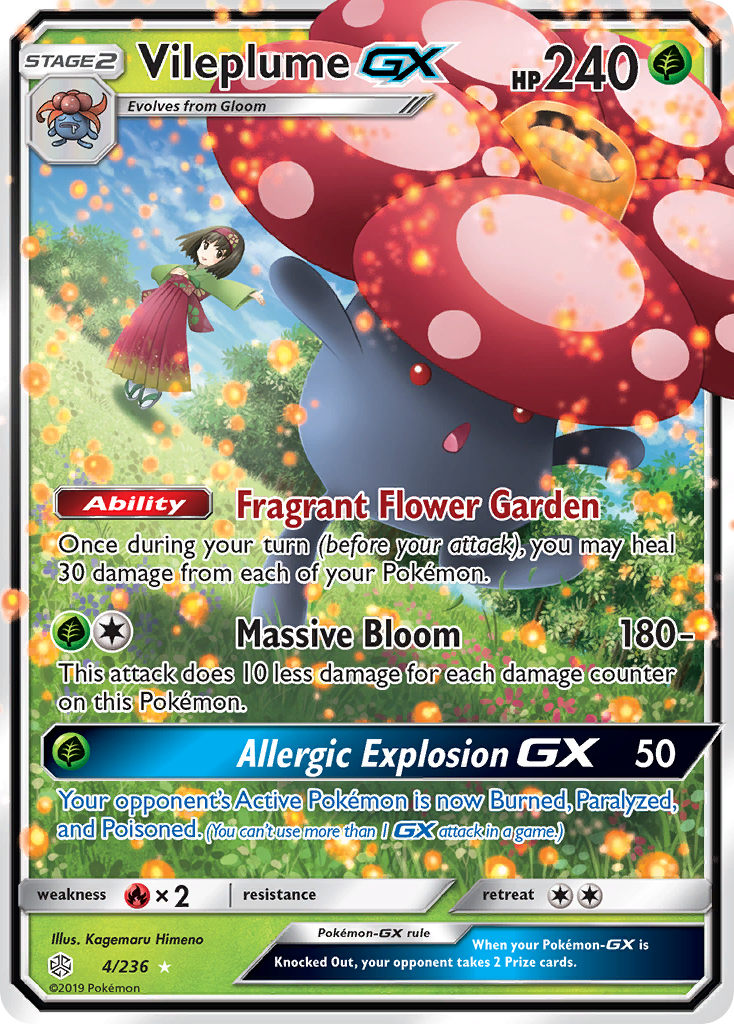 Vileplume-GX — illustrated card