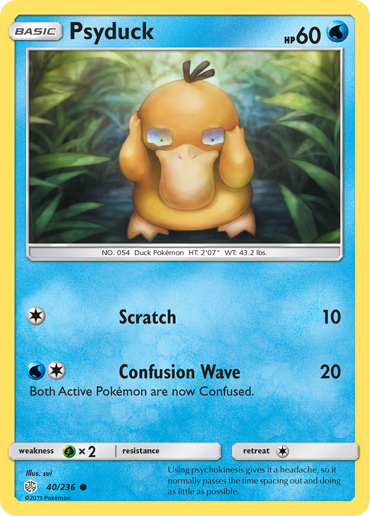 Psyduck — illustrated card