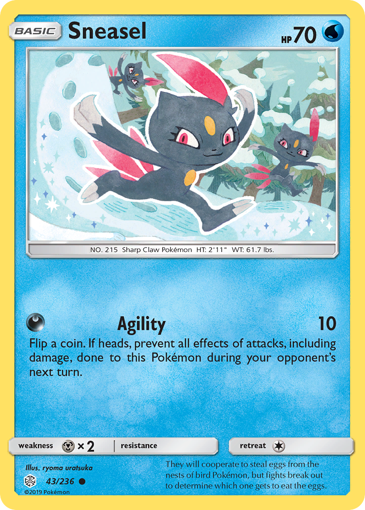 Sneasel — illustrated card