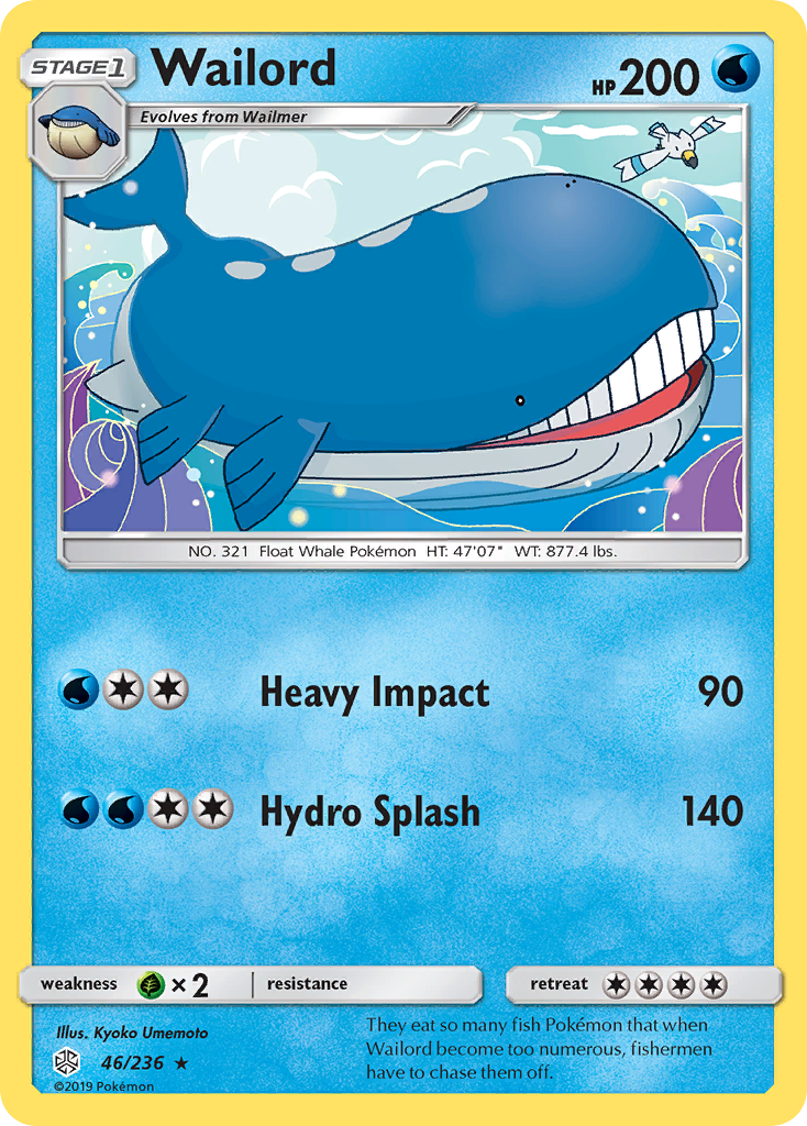 Wailord — illustrated card