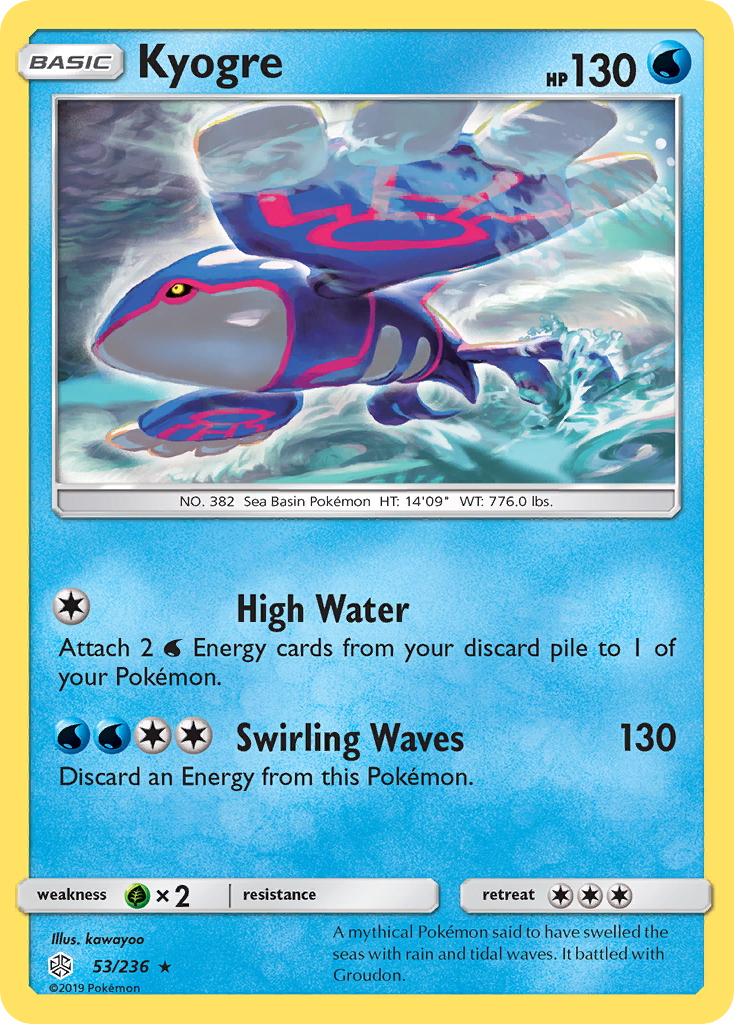 Kyogre — illustrated card