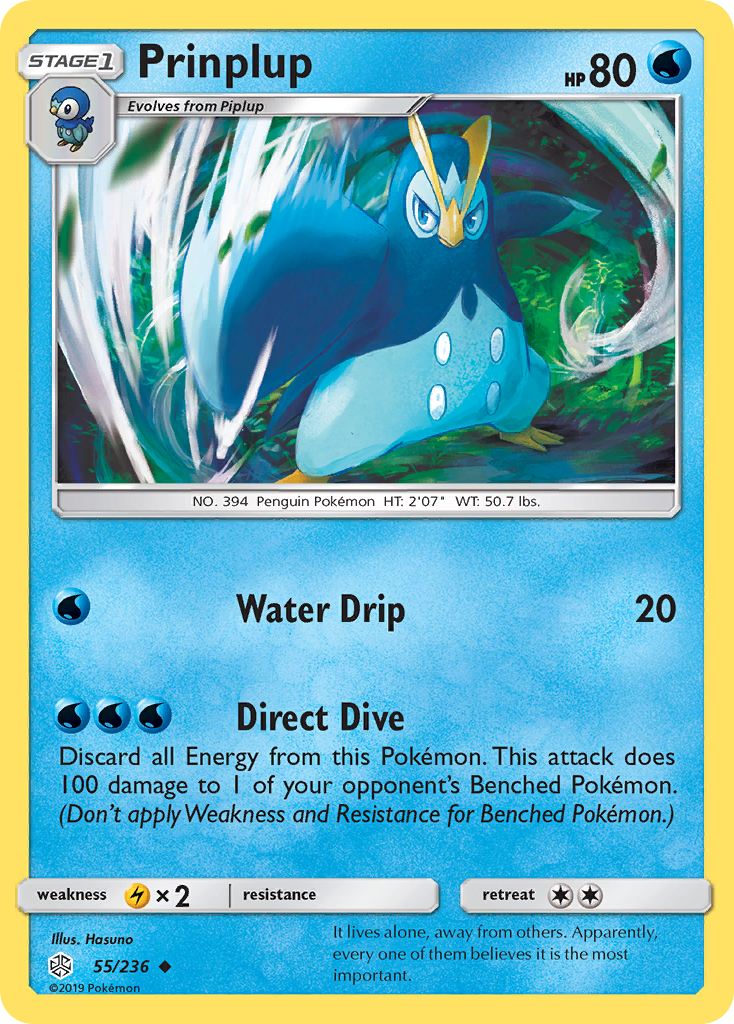 Prinplup — illustrated card