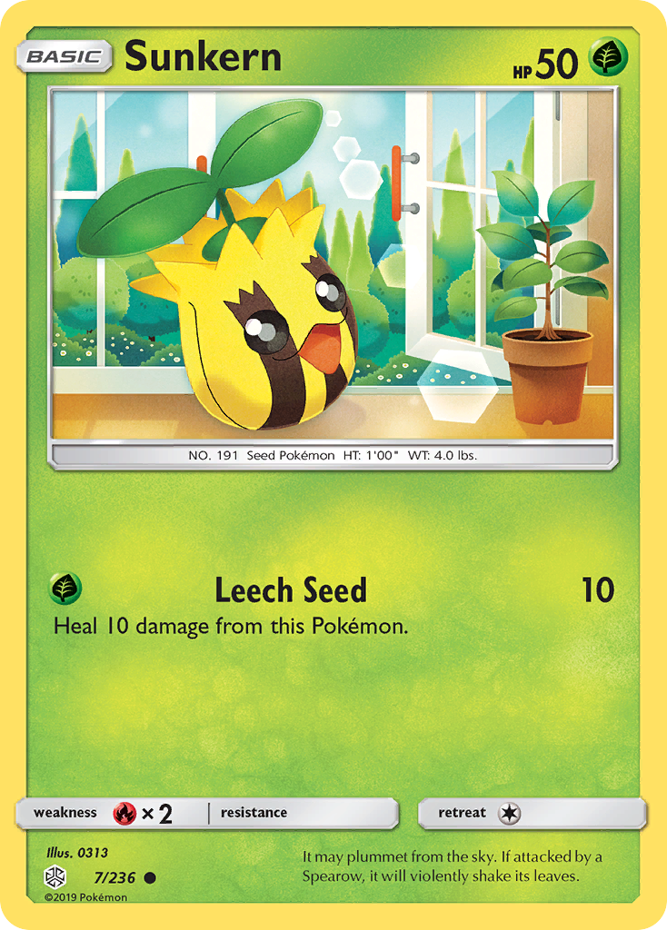 Sunkern — illustrated card