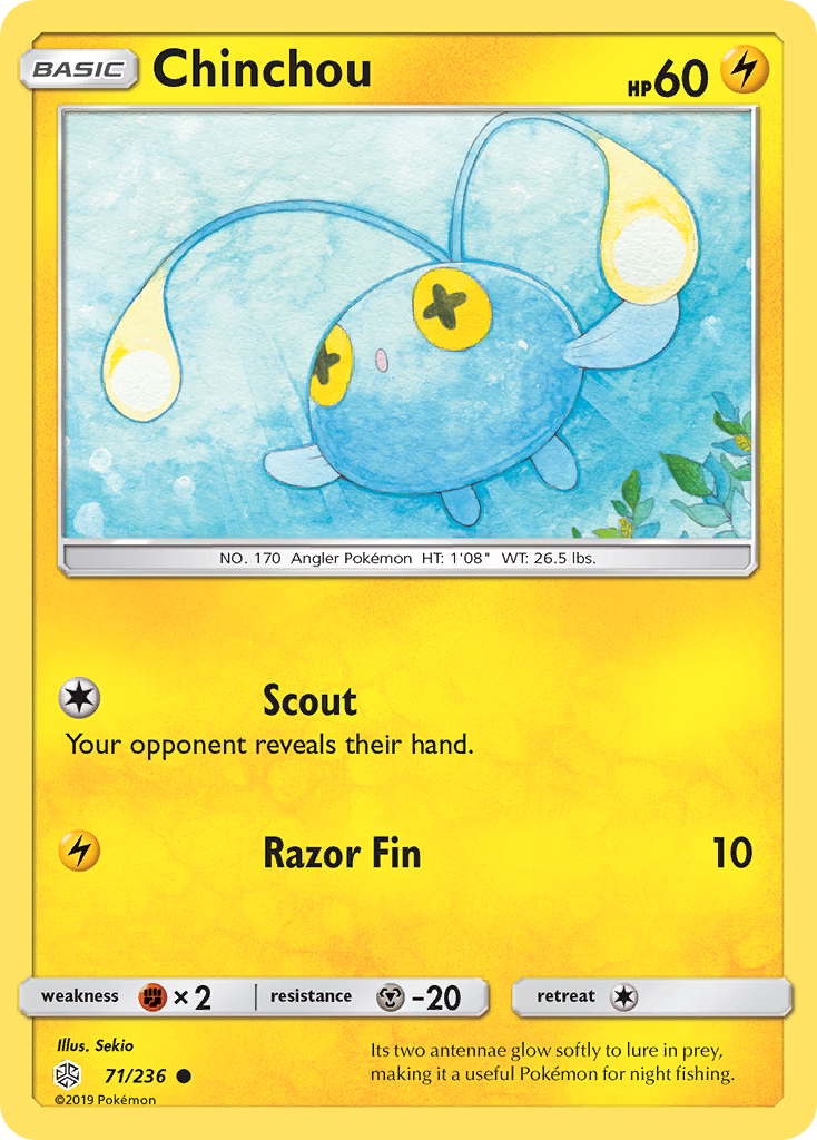 Chinchou — illustrated card