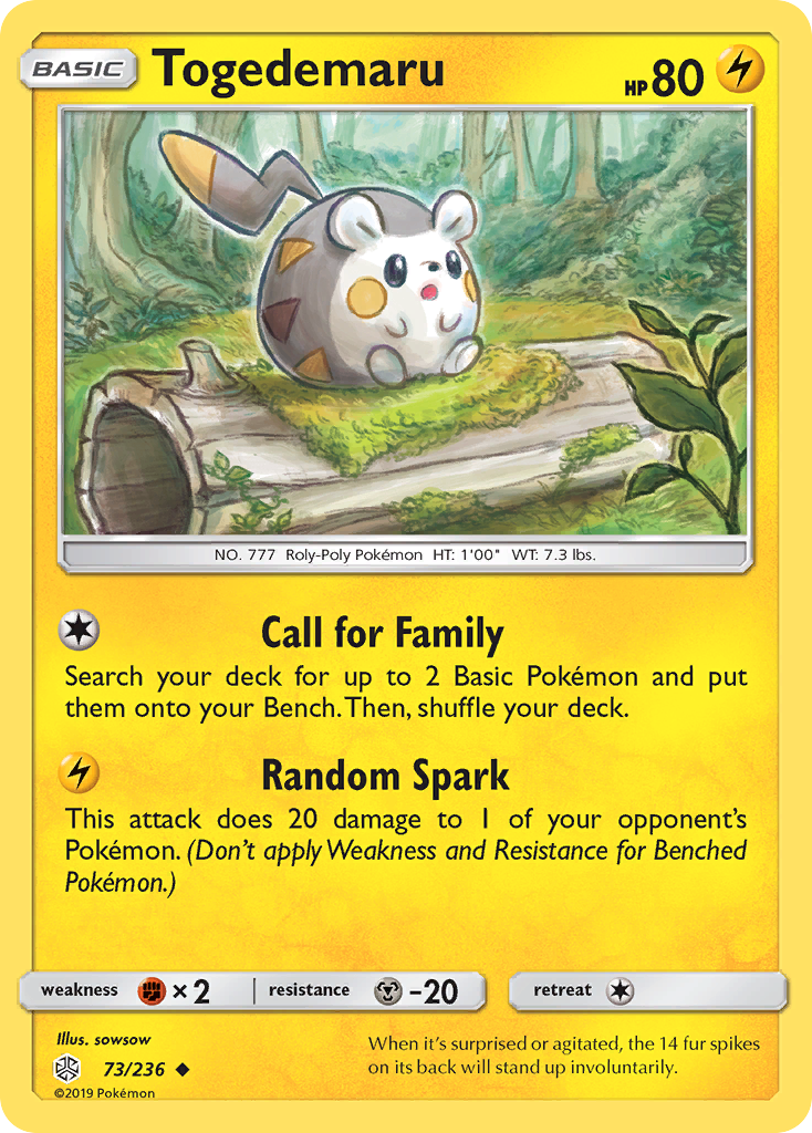 Togedemaru — illustrated card