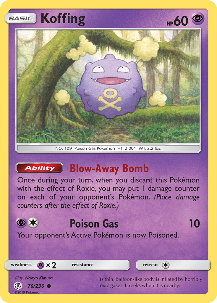 Koffing — illustrated card