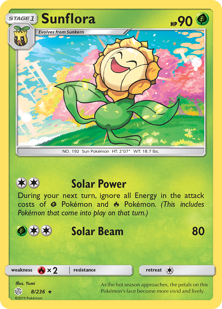 Sunflora — illustrated card