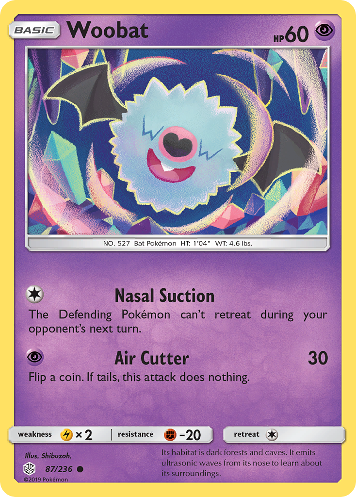 Woobat — illustrated card