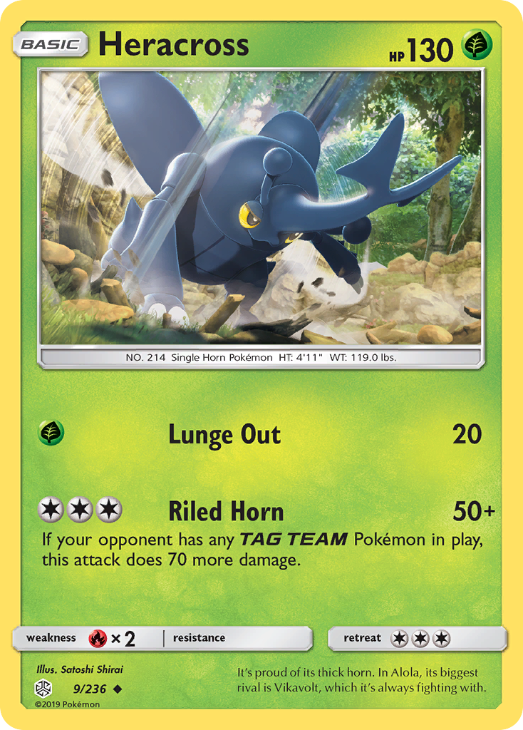 Heracross — illustrated card