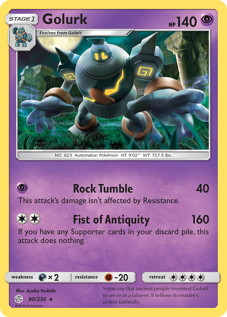 Golurk — illustrated card