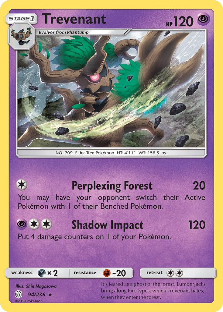 Trevenant — illustrated card