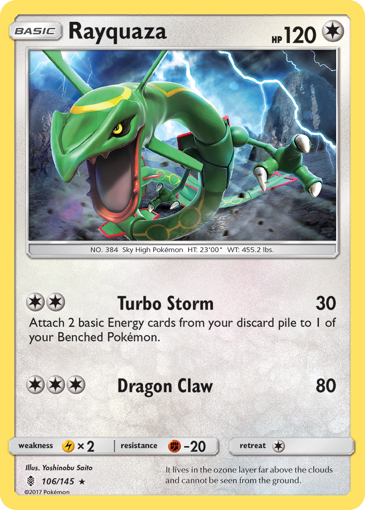 Rayquaza — illustrated card