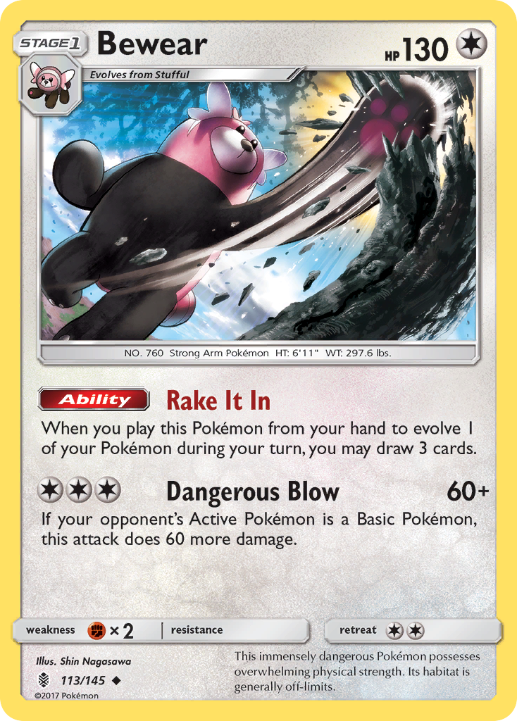 Bewear — illustrated card