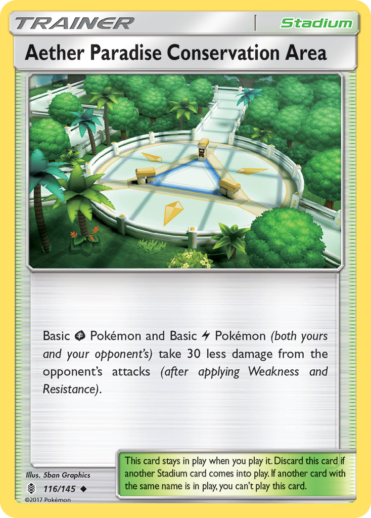Aether Paradise Conservation Area — illustrated card