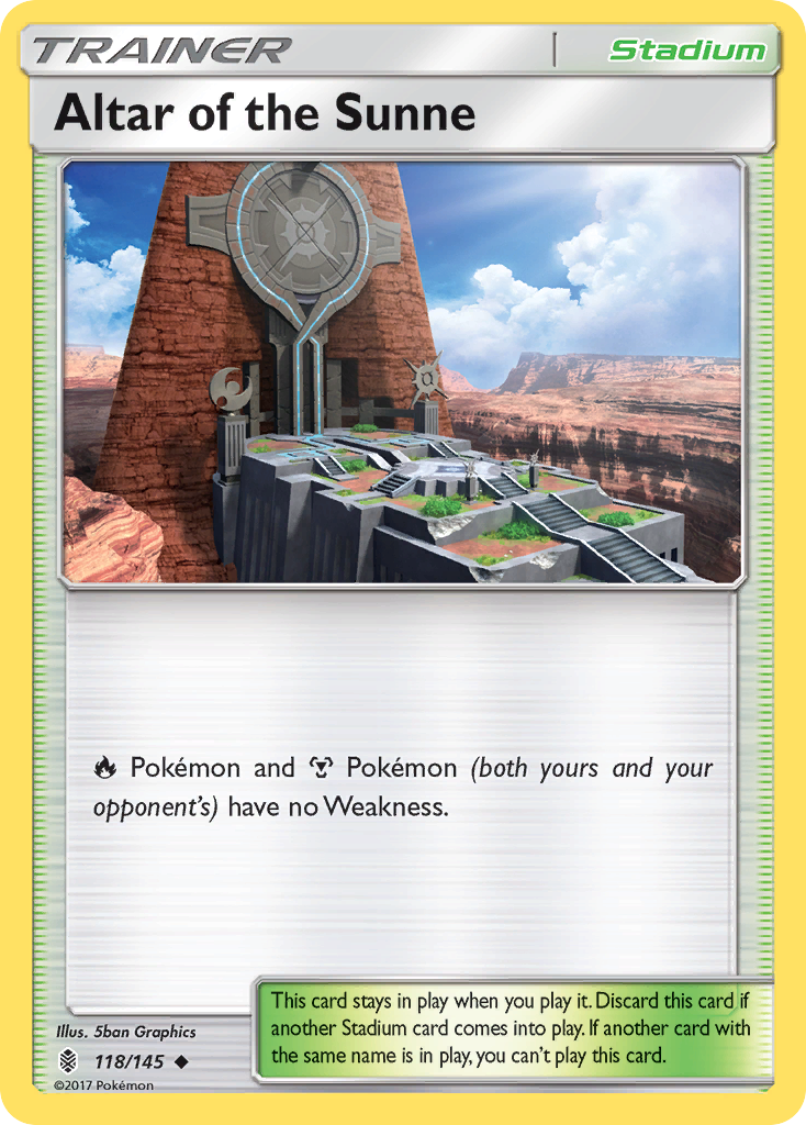 Altar of the Sunne — illustrated card