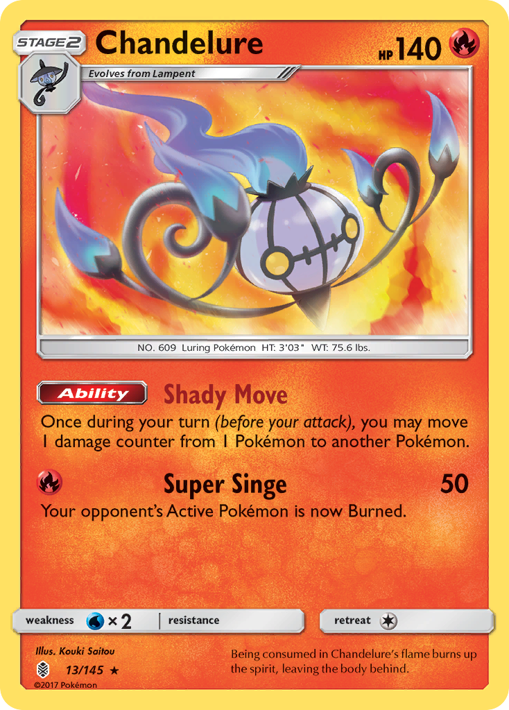 Chandelure — illustrated card