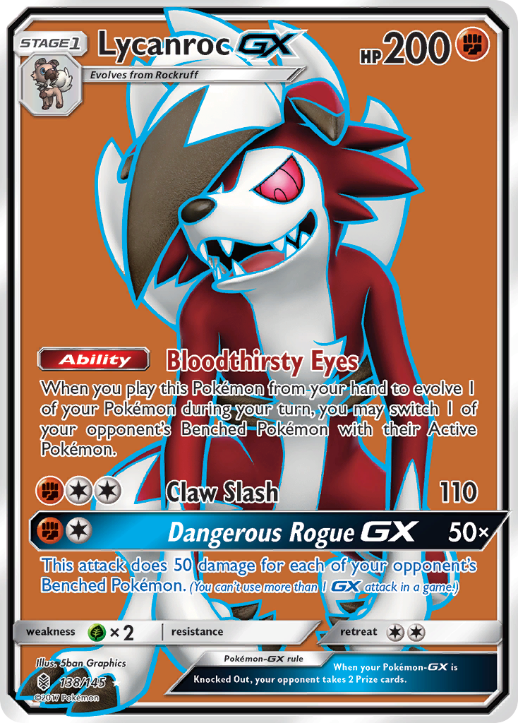 Lycanroc-GX — illustrated card