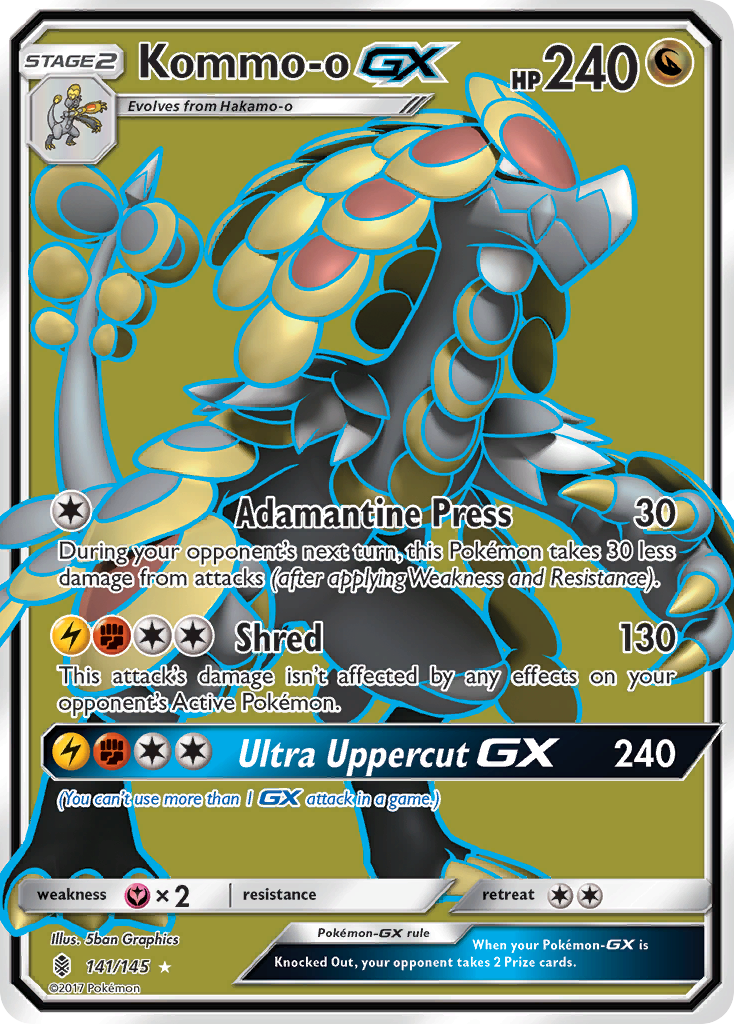 Kommo-o-GX — illustrated card
