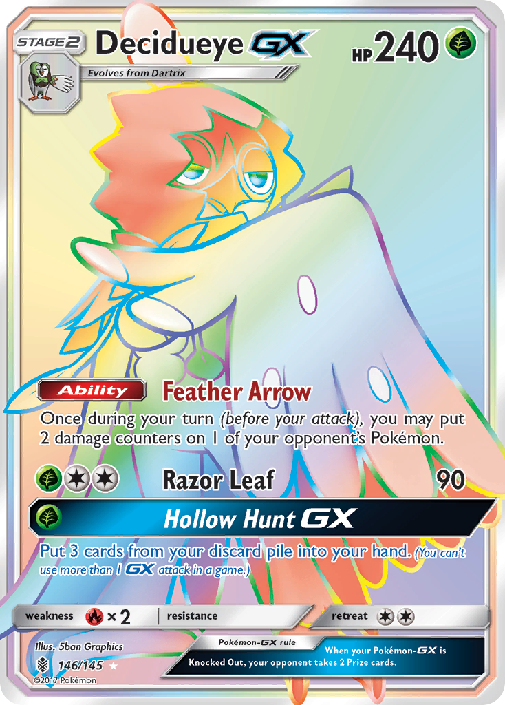 Decidueye-GX — illustrated card