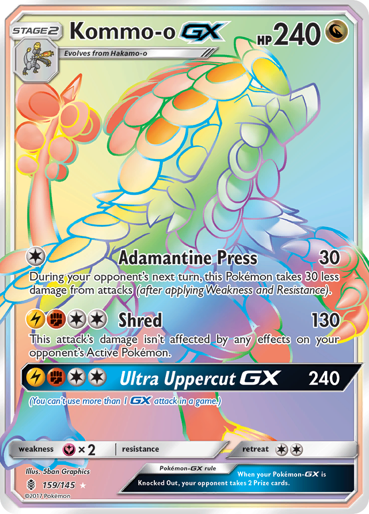 Kommo-o-GX — illustrated card