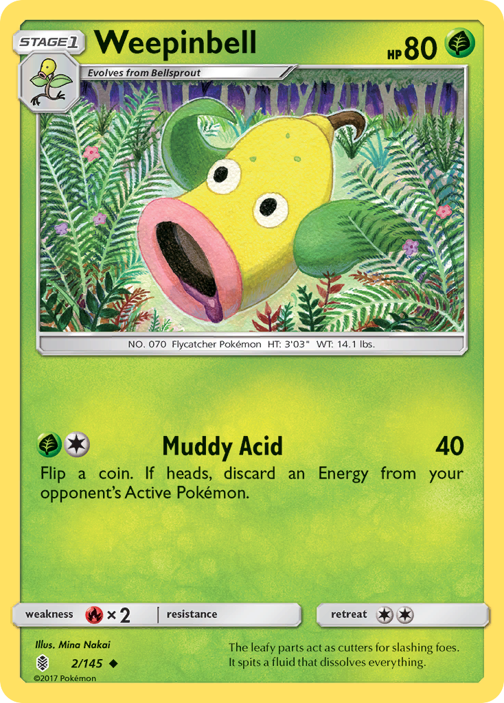 Weepinbell — illustrated card