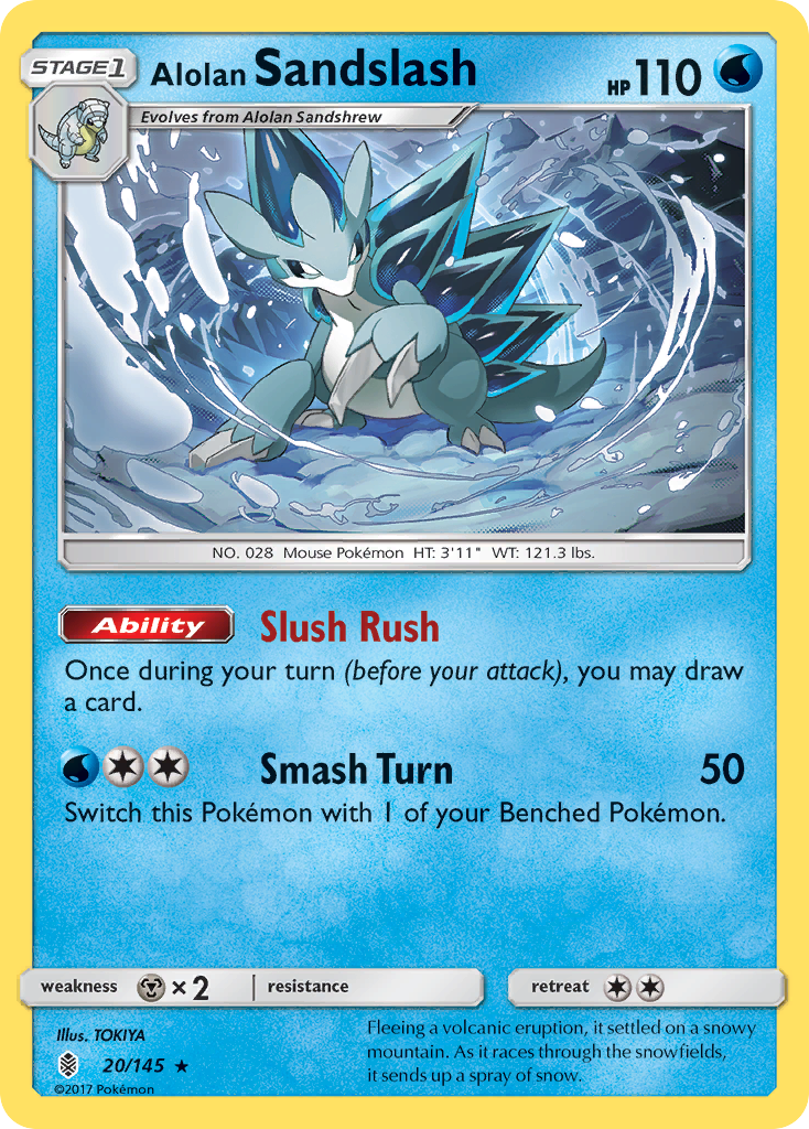 Alolan Sandslash — illustrated card