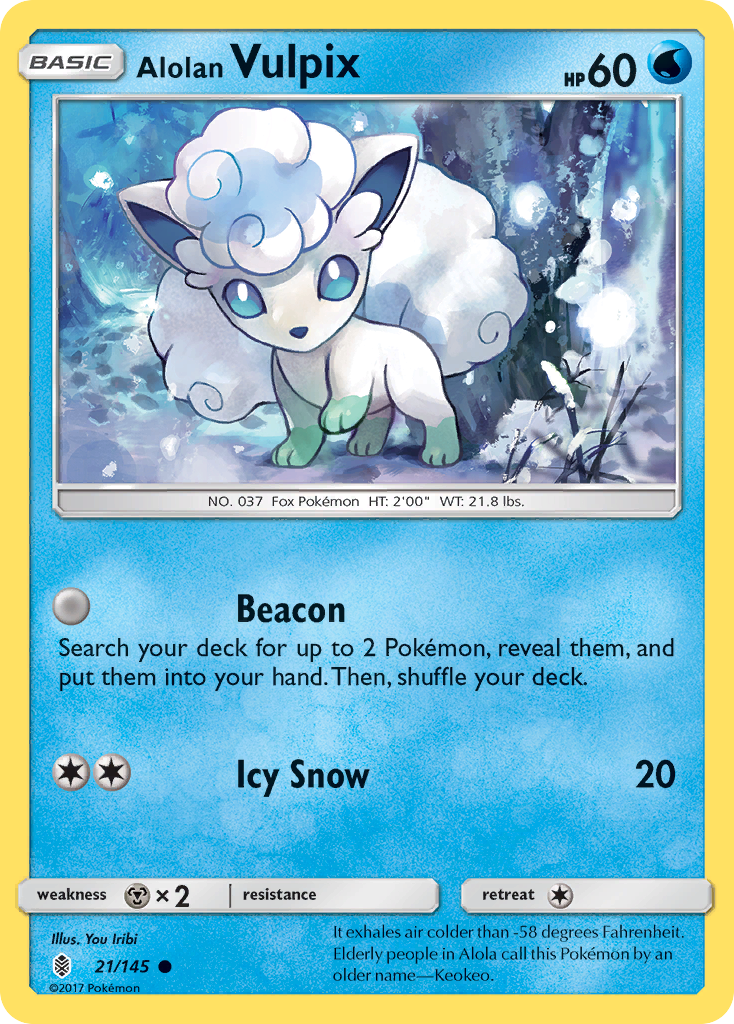 Alolan Vulpix — illustrated card