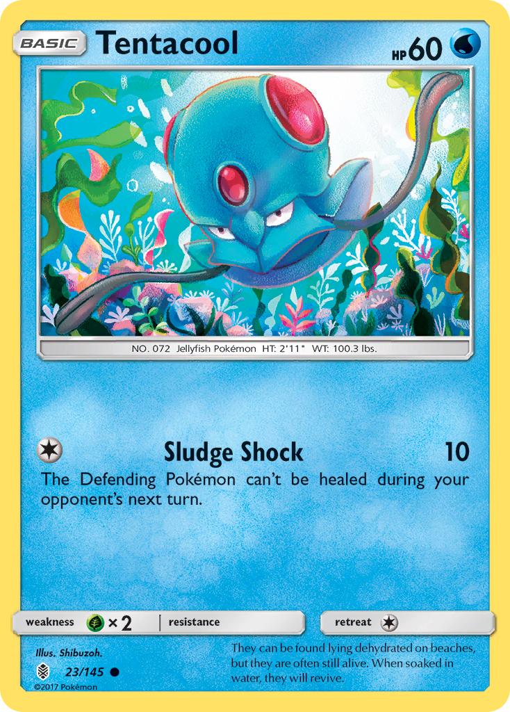 Tentacool — illustrated card