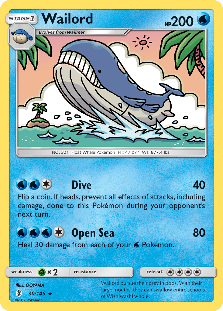 Wailord — illustrated card