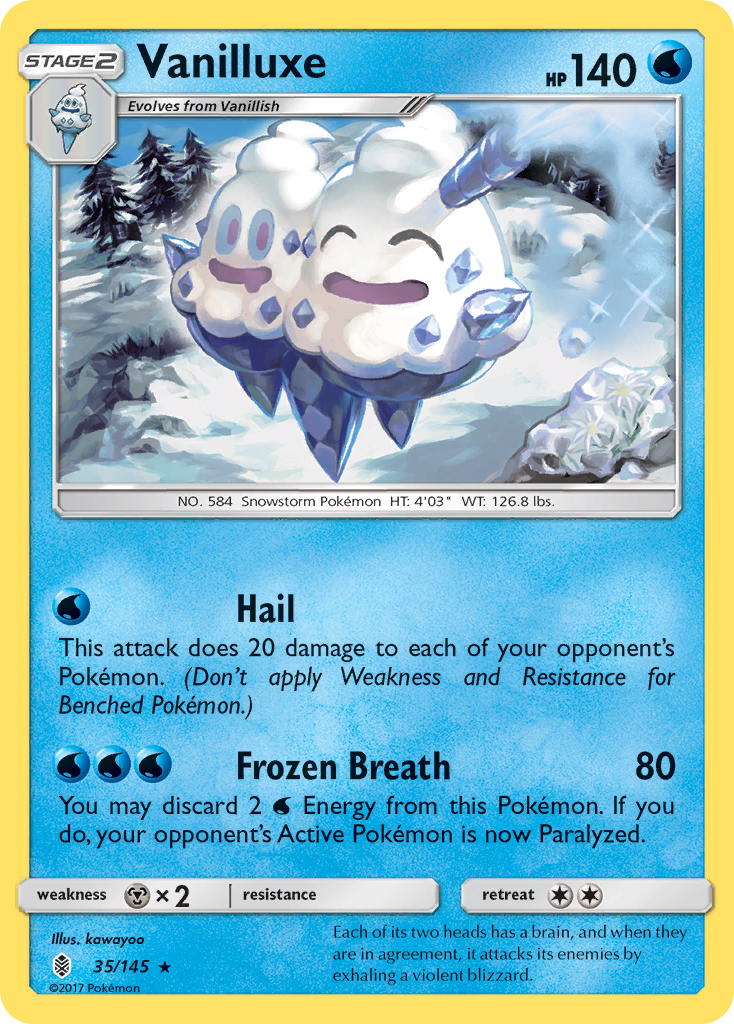 Vanilluxe — illustrated card