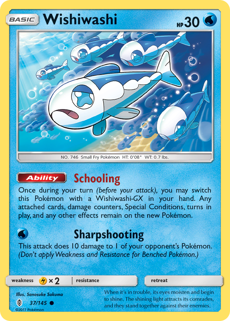 Wishiwashi — illustrated card