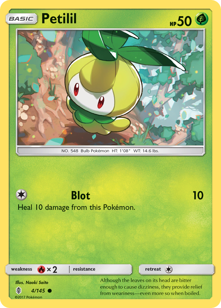 Petilil — illustrated card