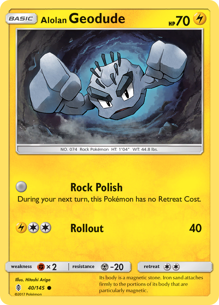Alolan Geodude — illustrated card