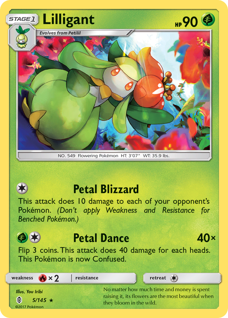 Lilligant — illustrated card